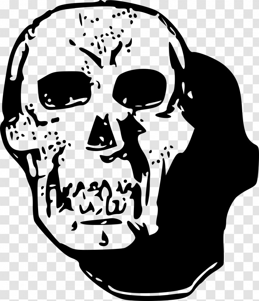 Clip Art - Watercolor - Skull Transparent PNG