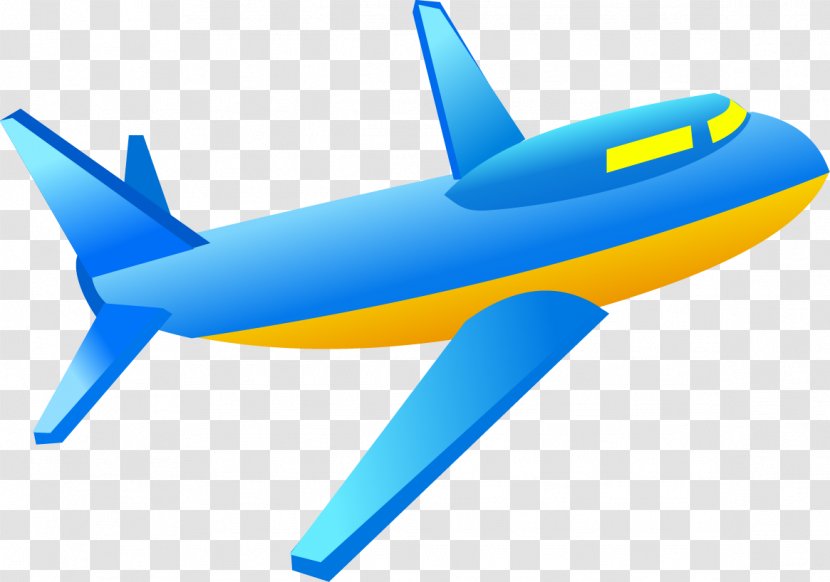 Airplane Aircraft Icon - Blue Transparent PNG