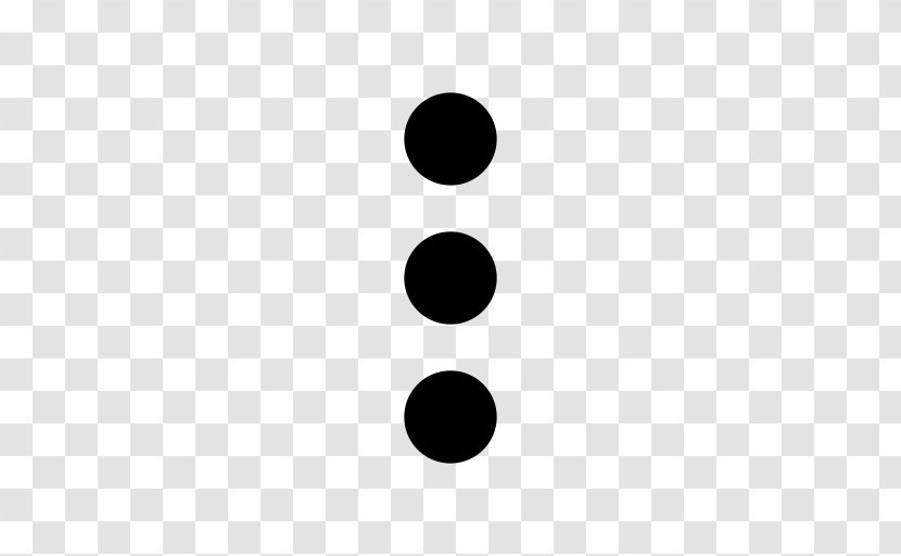 Dots Menu Hamburger Button - Monochrome - Free Creative Picture Material Transparent PNG