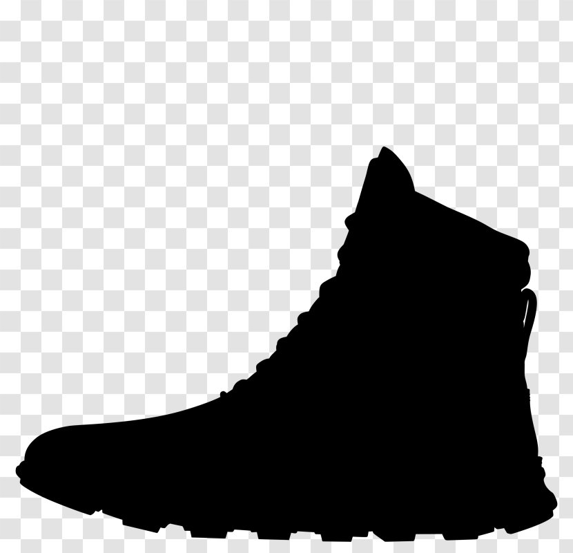 Shoe Walking Font Black M - Boot Transparent PNG
