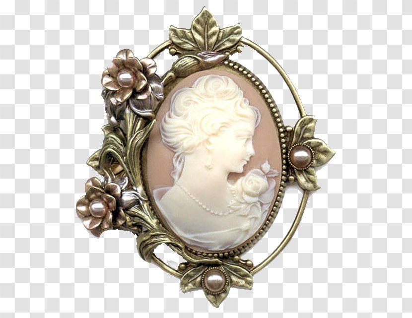Cameo Brooch Jewellery Pin Vintage Clothing - Romance Film Transparent PNG