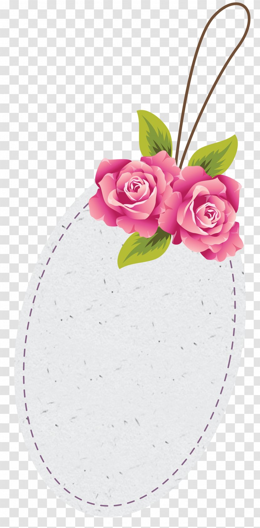 Paper Rose Molding Garland Flower - Papel De Carta - Spring Frame Transparent PNG