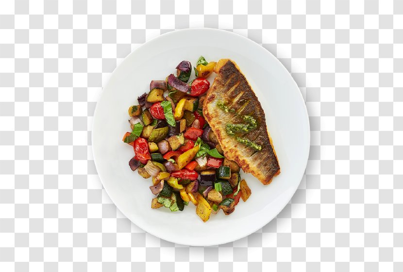 Caponata Vegetarian Cuisine Chef Food Recipe - Weight Loss - Fish Plate Transparent PNG
