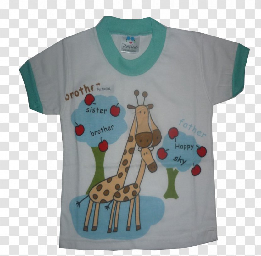 T-shirt Children's Clothing Infant Giraffe - Flower Transparent PNG