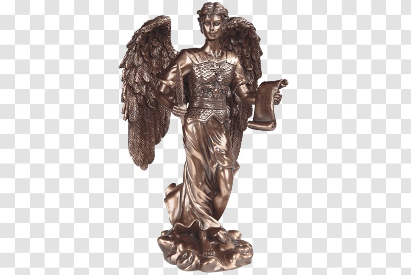 Gabriel Michael Archangel Bronze Sculpture - Supernatural Creature - Angel Transparent PNG