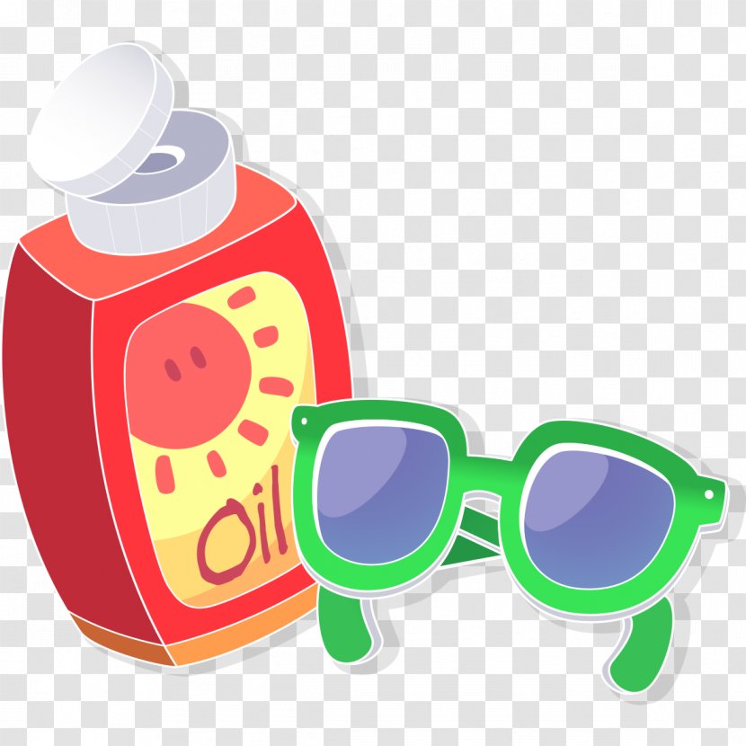 Goggles Sunglasses - Designer - Green Transparent PNG