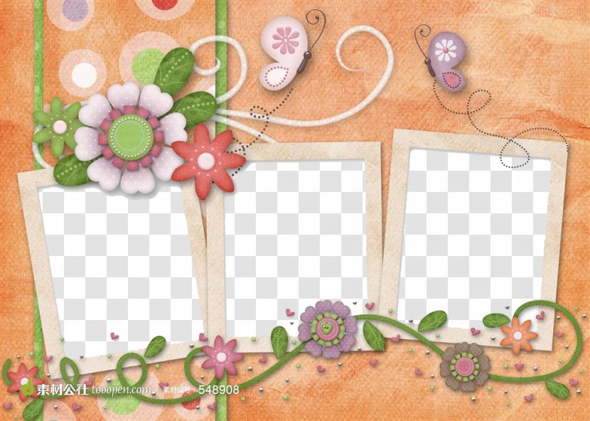 Picture Frame Flower - Flora - Border Pattern Transparent PNG