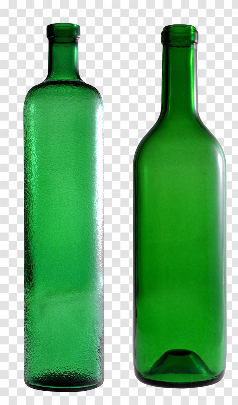 Glass Bottle Clip Art - Empty Green Image Transparent PNG