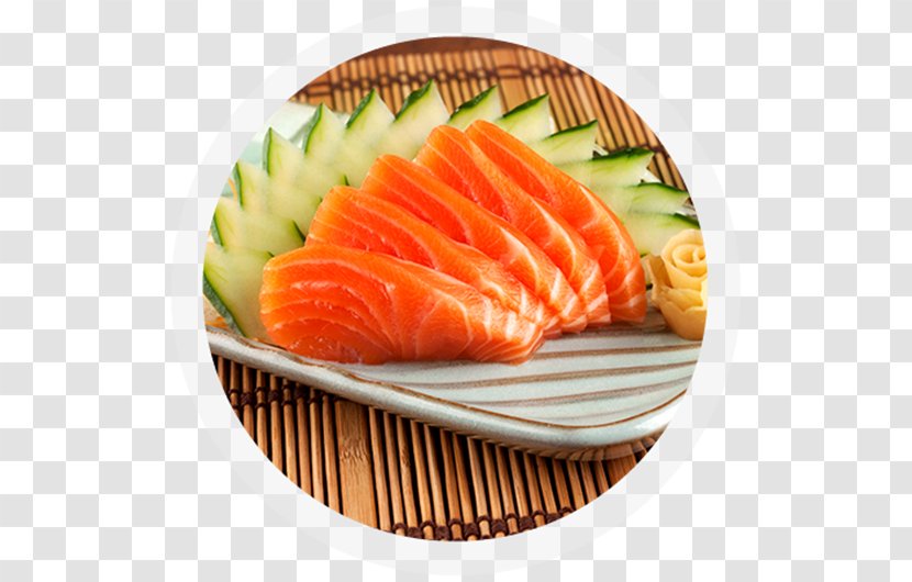 Sashimi Smoked Salmon Sushi Japanese Cuisine Dish - Asian Food - Va Transparent PNG