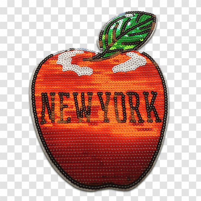 New York City Massachusetts Institute Of Technology Big Apple Embroidered Patch Font - Fruit Transparent PNG