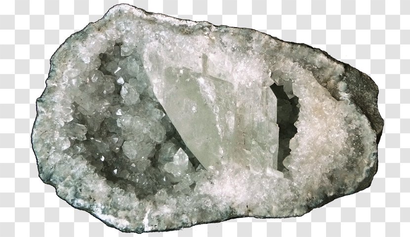 Crystal Geode Quartz Keokuk Pyrite - Mineral Transparent PNG