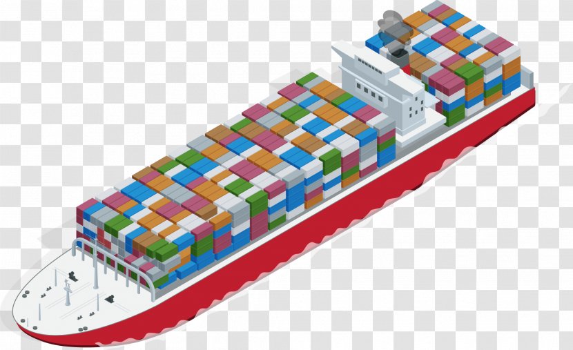 Water Transportation Cargo Ship Intermodal Container Transparent PNG