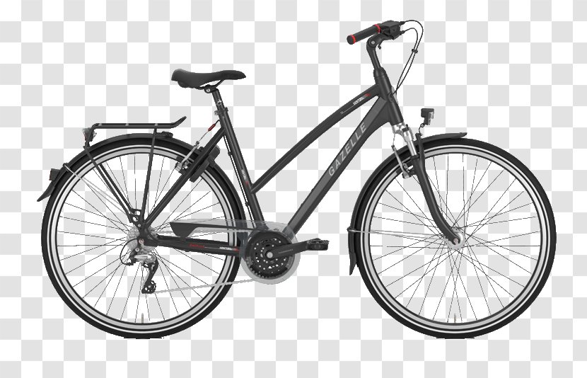 Bicycle Wheels Frames Groupset Saddles Hybrid - Gazelle Transparent PNG