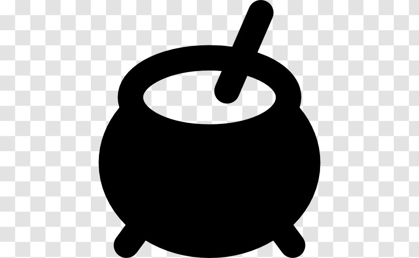 Clip Art - Black And White - Cauldron Transparent PNG