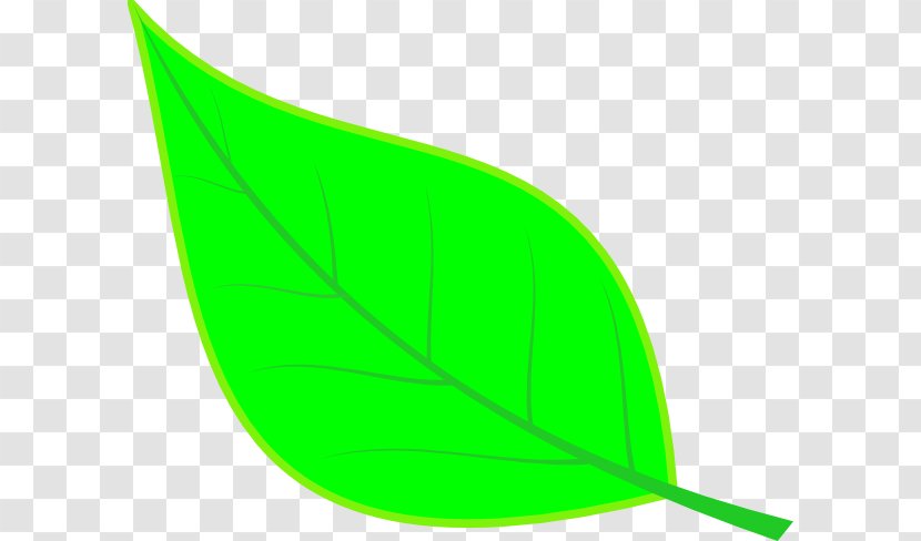 Leaf Line Angle Clip Art - Green Transparent PNG