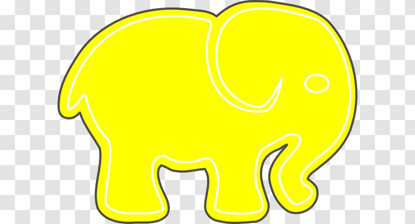 Indian Elephant Elephantidae Clip Art - Animal Figure - Yellow Transparent PNG
