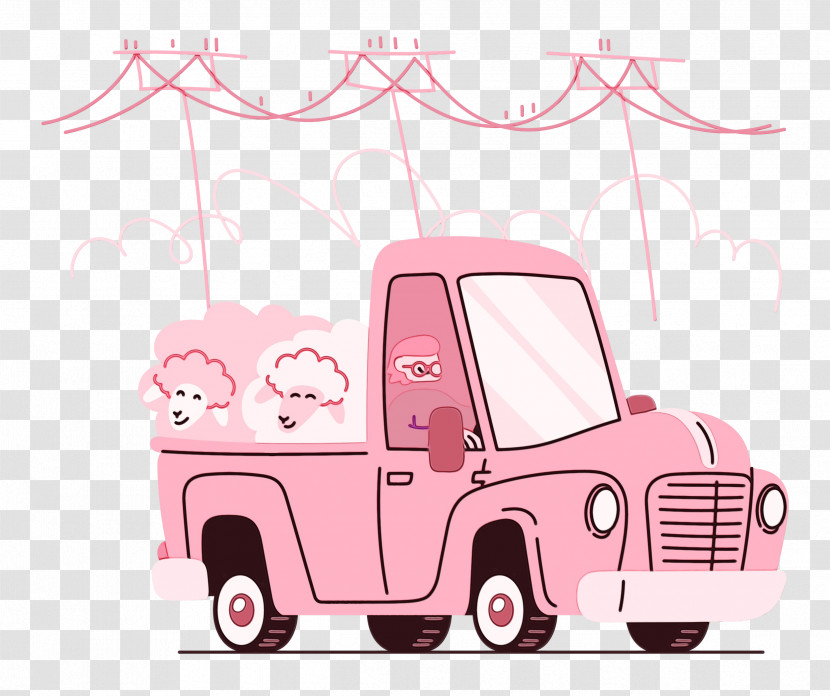 Cartoon Drawing Car Commercial Vehicle Transparent PNG