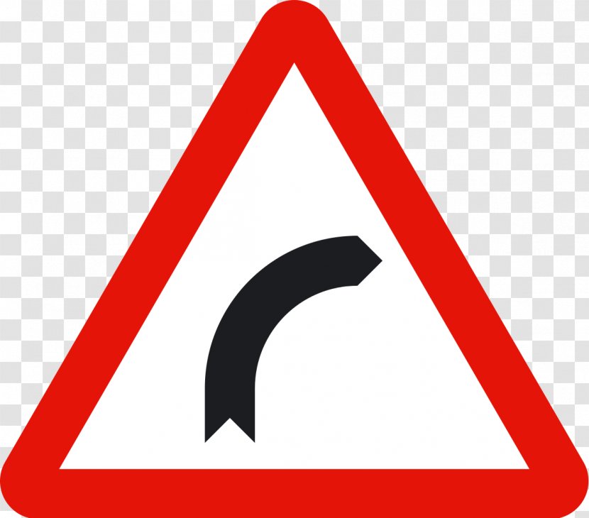 Warning Sign Traffic Curve Senyal - Area - Quest Transparent PNG