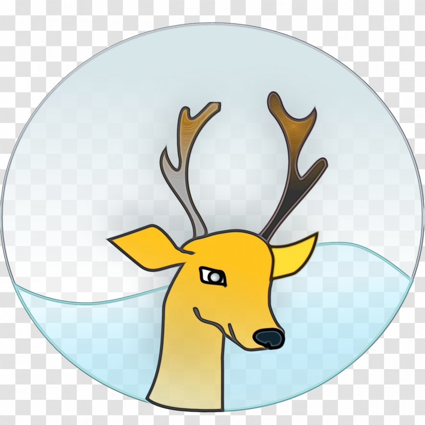 Reindeer - Head - Sticker Fawn Transparent PNG