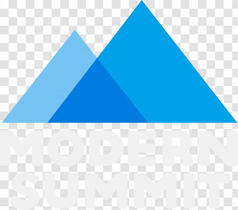 Logo Triangle Line Font - Blue Transparent PNG