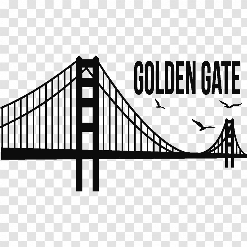 Golden Gate Bridge Decal Sticker Clip Art Transparent PNG