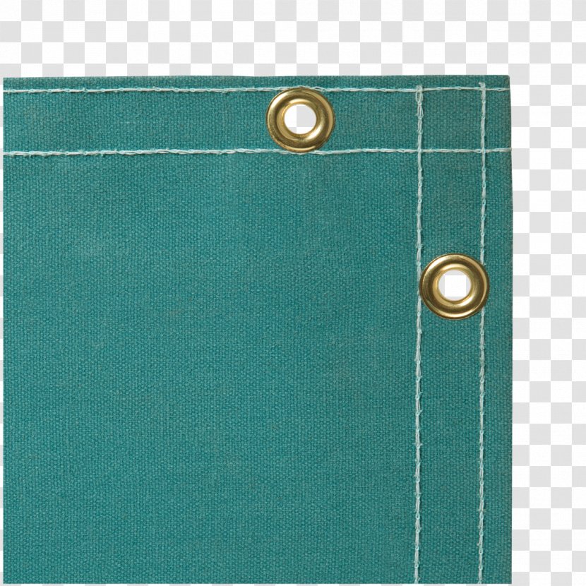 Curtain Welding Textile Cotton Duck Material - Turquoise - Canvas Transparent PNG