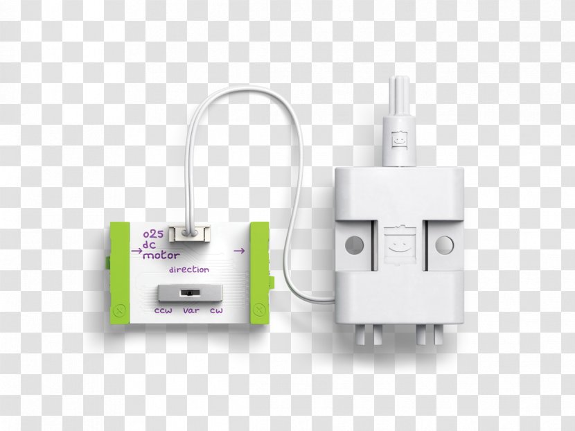 LittleBits Adapter DC Motor Electronics Electric - Dc - Force Motors Transparent PNG