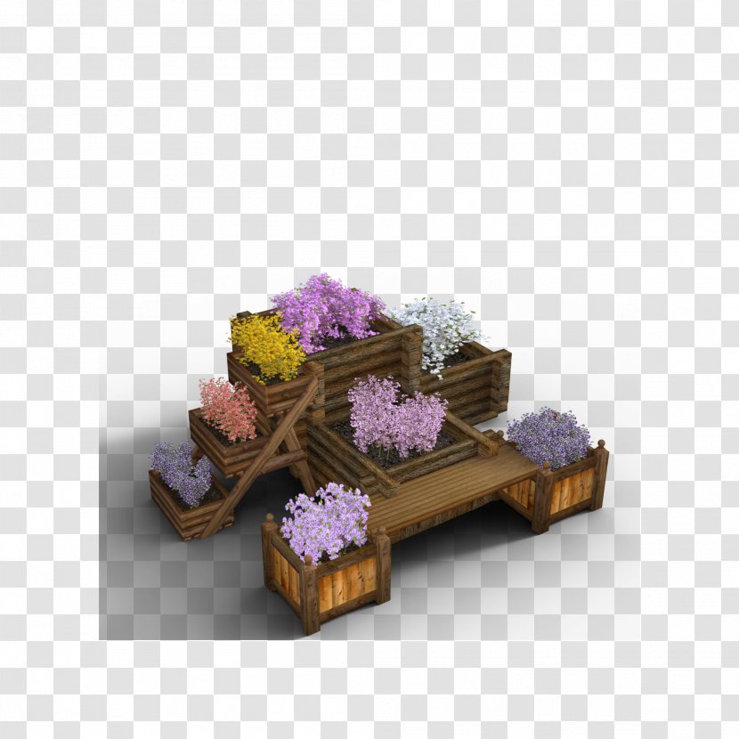 Porch Flowerpot Garden - Purple - Flower Vase Decoration Simulation Transparent PNG