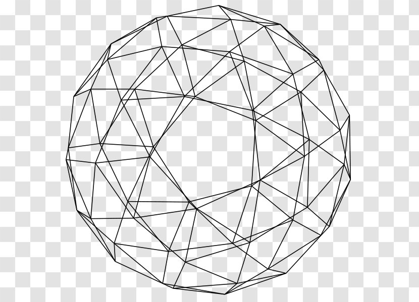 Circle Point Angle Symmetry - Black And White Transparent PNG