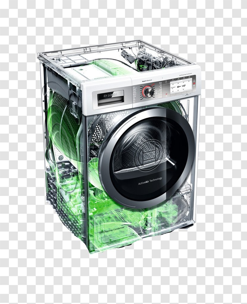 Robert Bosch GmbH Washing Machine Clothes Dryer Home Appliance Condenser - Technique - Drum Transparent PNG