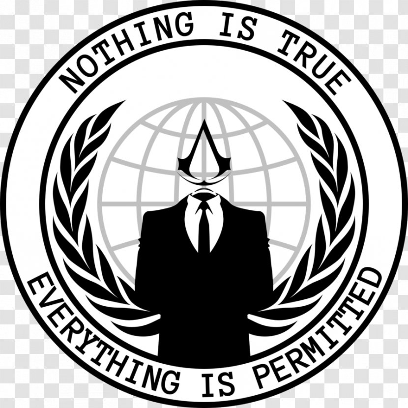 Anonymous Logo T-shirt Million Mask March Transparent PNG