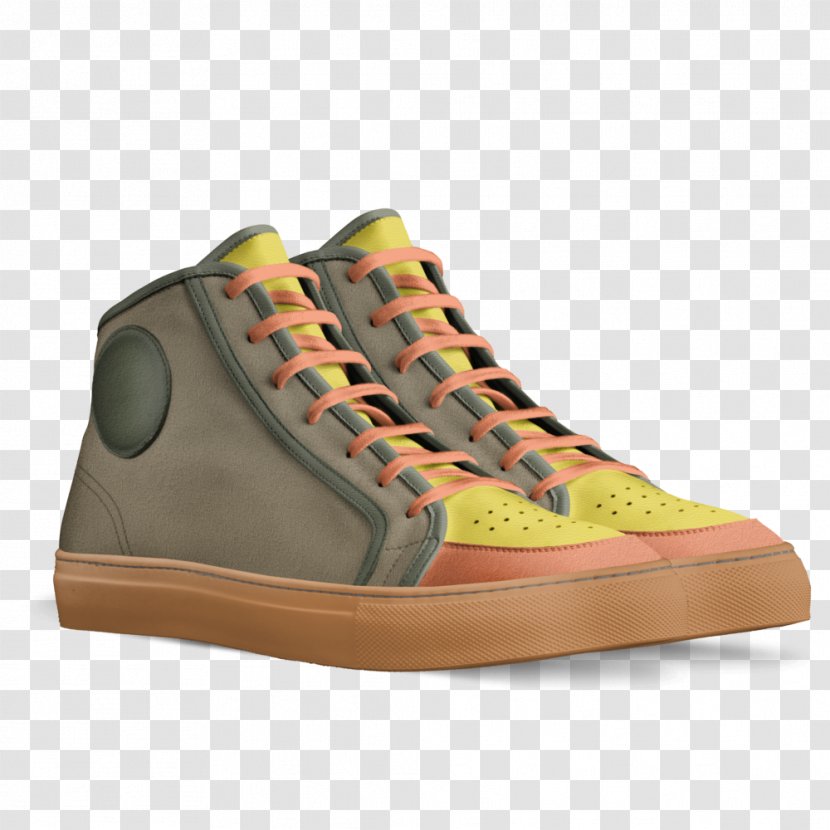 Sneakers High-top Shoe Leather Made In Italy Transparent PNG