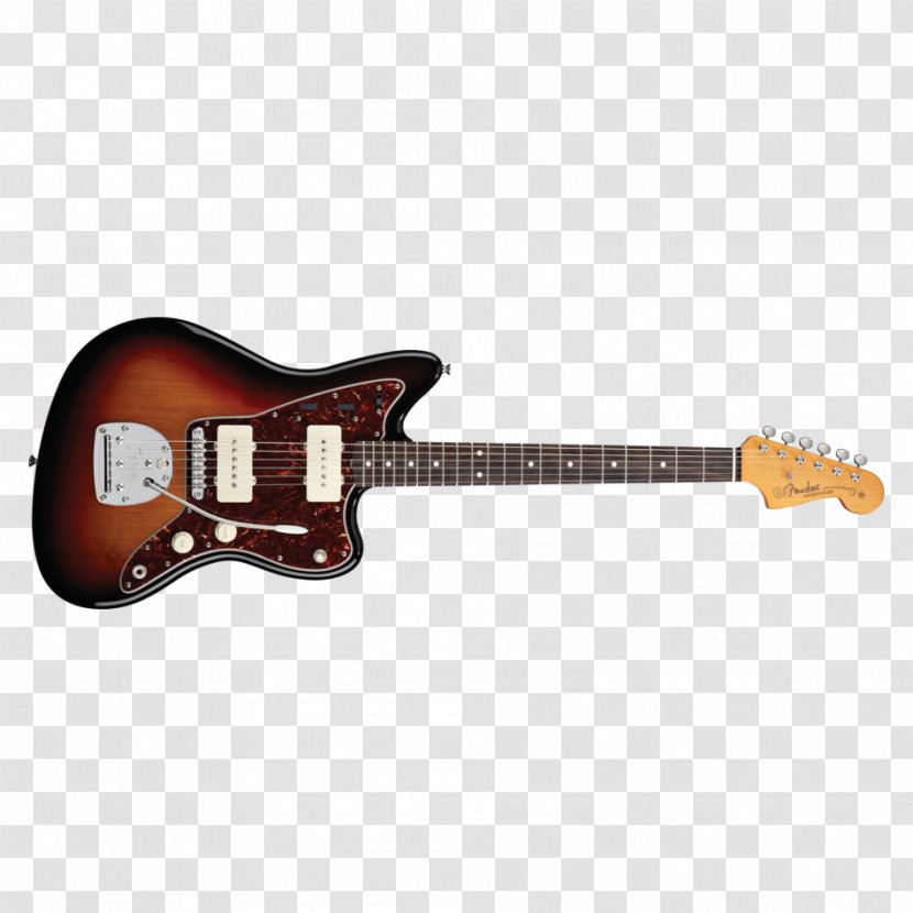 Fender Jazzmaster Sunburst Electric Guitar Fingerboard Musical Instruments Corporation - Squier - Player Transparent PNG