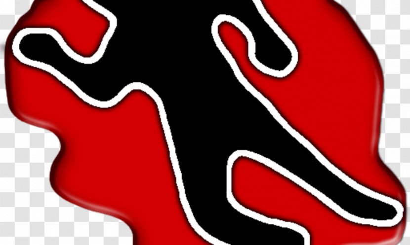 Chalk Outline YouTube Clip Art - Red - Youtube Transparent PNG