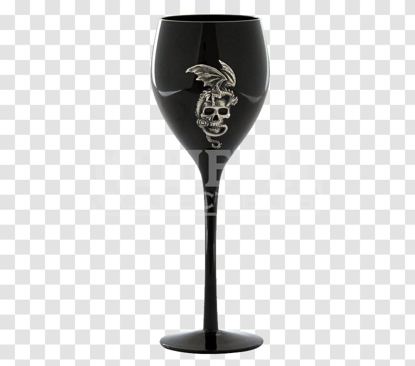 Wine Glass Champagne Bottle - Beer Glasses - Dragon Skull Transparent PNG