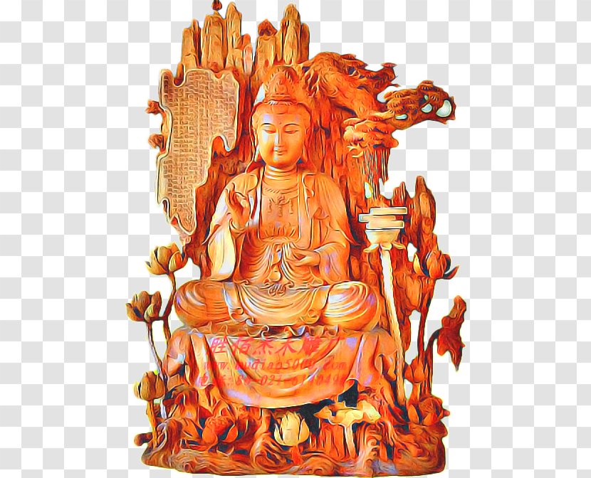 Buddha Cartoon - Carving - Guru Stone Transparent PNG