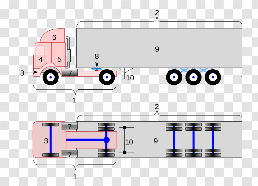Car Semi-trailer Truck Wiring Diagram Schematic - Text Transparent PNG