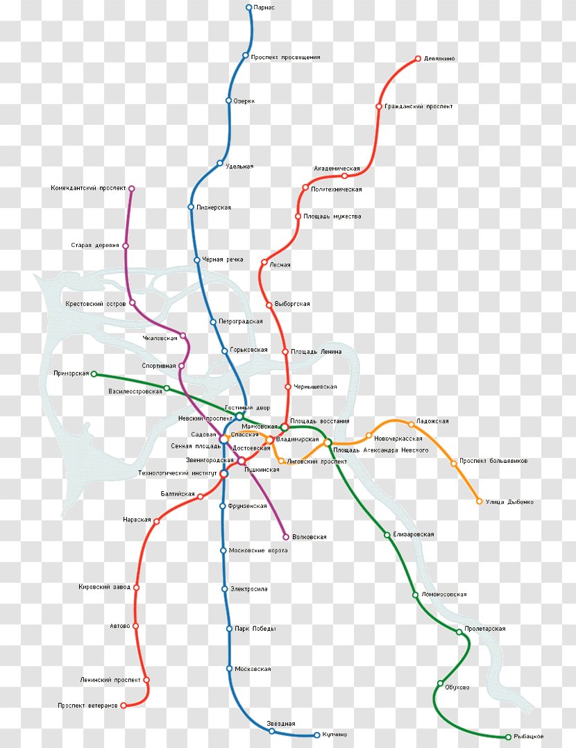 Saint Petersburg Metro Rapid Transit Moscow Rail Transport Map Transparent PNG