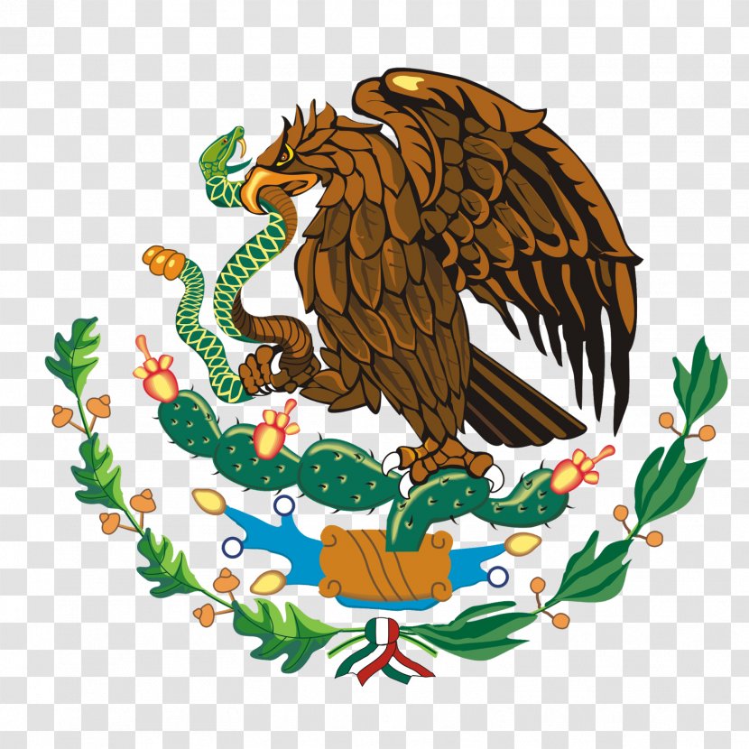 Flag Of Mexico Coat Arms Clip Art - Beak Transparent PNG
