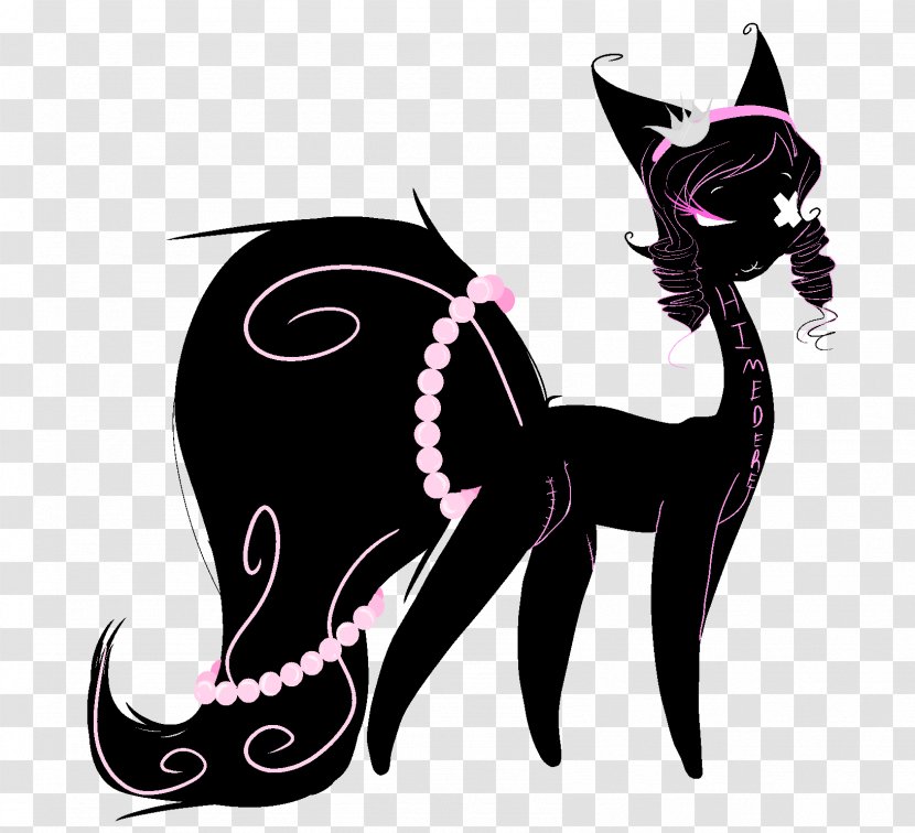 Cat Horse Cartoon Tail - Vertebrate Transparent PNG