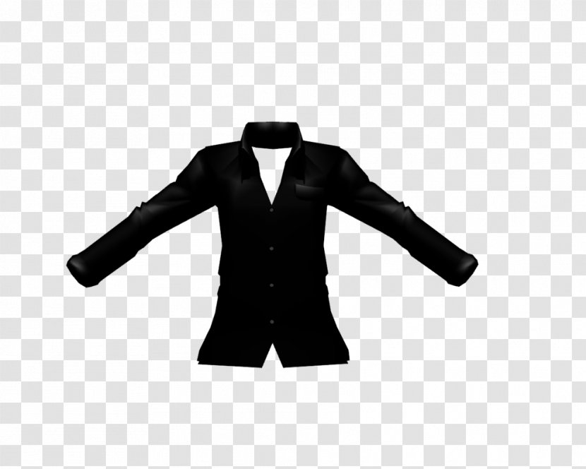 Blazer Hoodie T-shirt Clothing Jacket - Black - Tshirt Mmd Dl Transparent PNG