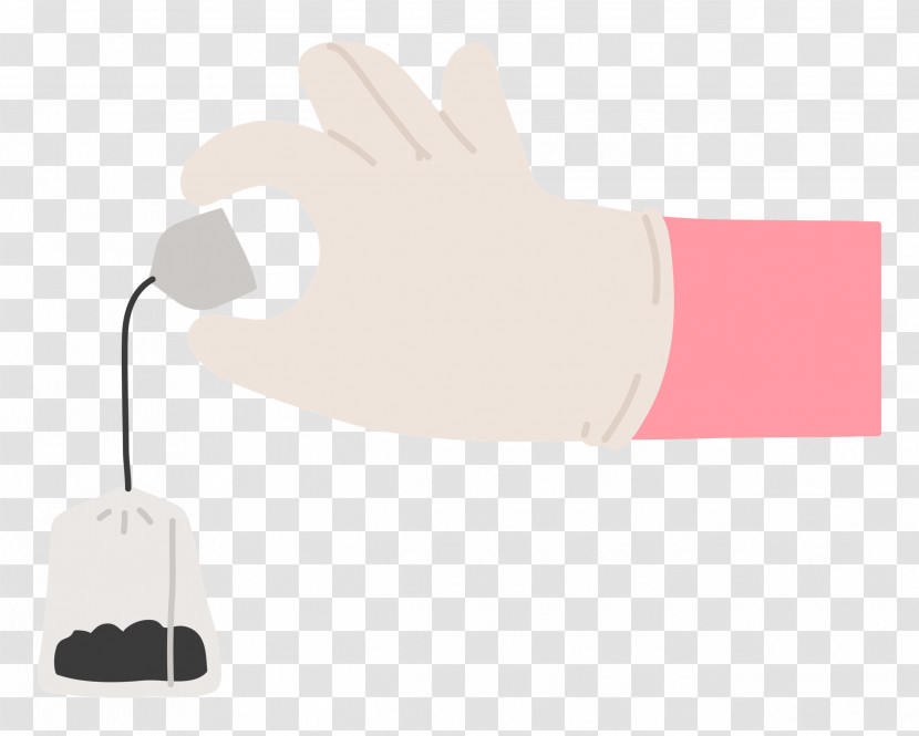 Hand Pinching Teabag Transparent PNG