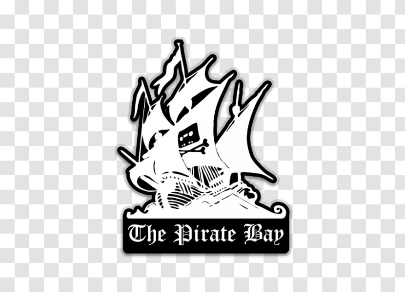 The Pirate Bay Desktop Wallpaper Jolly Roger Copyright Infringement - Black And White Transparent PNG