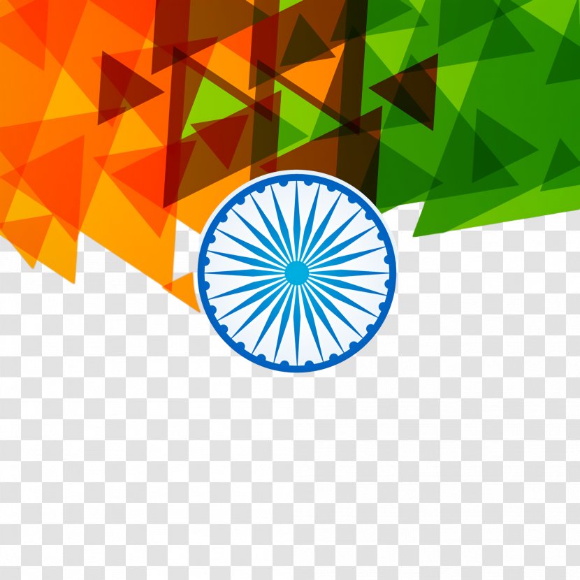 India Independence Day Celebration Background - Logo Flag Transparent PNG