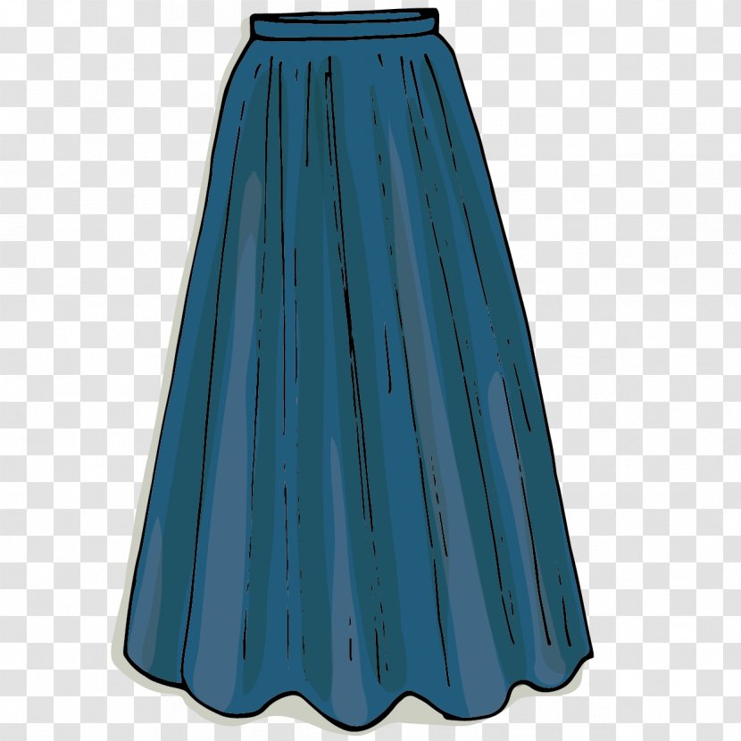 Skirt Waist - Dress - Vector Blue Transparent PNG
