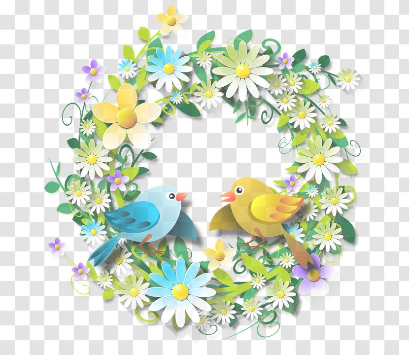 Yellow Clip Art Spring Wildflower Plant - Flower - Parrot Transparent PNG
