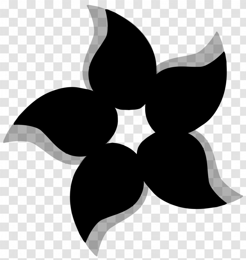 Clip Art Leaf Silhouette Black M - Plant - Logo Transparent PNG