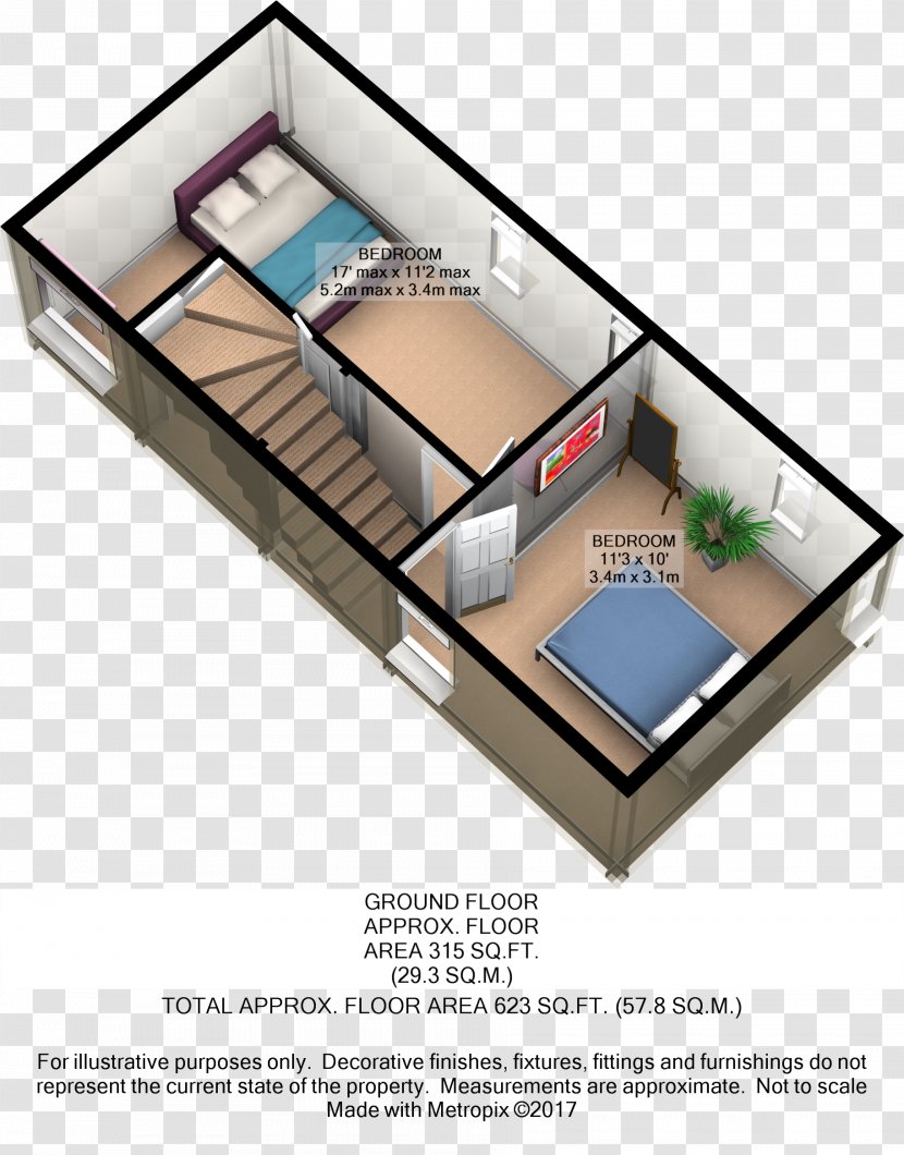 Apartment Floor Plan Bedroom House Table - Property Transparent PNG