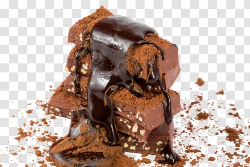 Chocolate Bar Cake Brownie Fudge - Papaya Transparent PNG