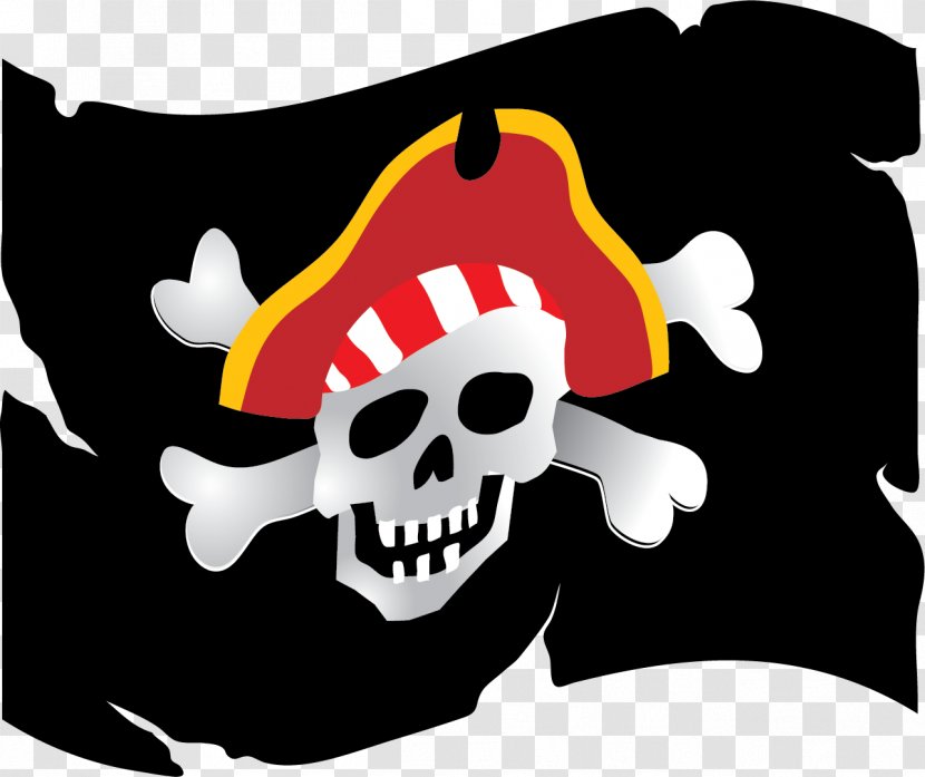 Piracy Jolly Roger Party Sticker Wall Decal - Privateer - Pirate Transparent PNG